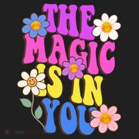 The Magic Is In You Floral Groovy Cute Beanie thumb 2