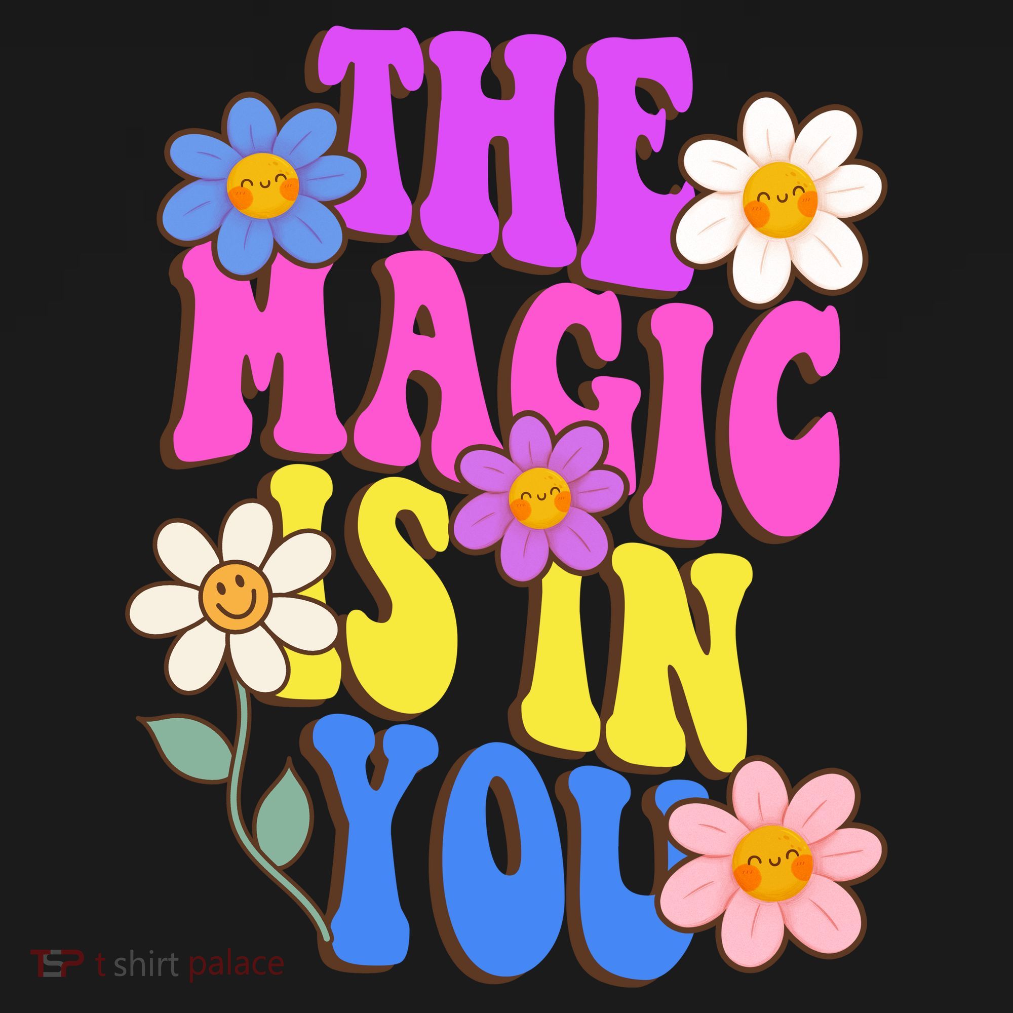 The Magic Is In You Floral Groovy Cute Women's Hoodie