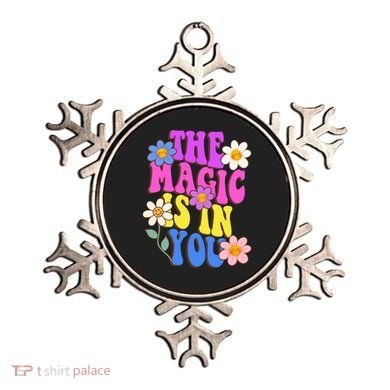 The Magic Is In You Floral Groovy Cute Ornament