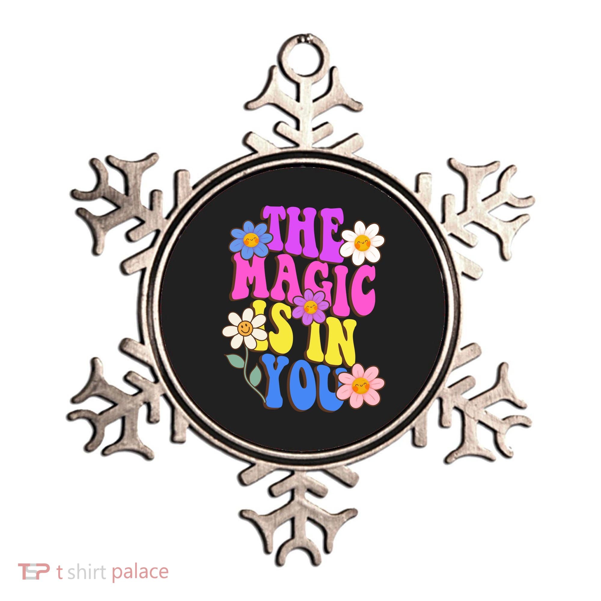 The Magic Is In You Floral Groovy Cute Ornament