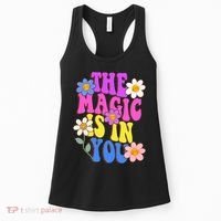 The Magic Is In You Floral Groovy Cute Women's Tank Top thumb 0