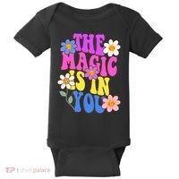 The Magic Is In You Floral Groovy Cute Baby Bodysuit thumb 0