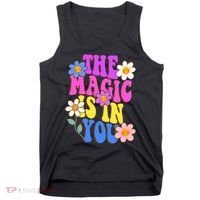 The Magic Is In You Floral Groovy Cute Tank Top thumb 0