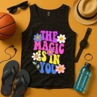 The Magic Is In You Floral Groovy Cute Tank Top thumb 4