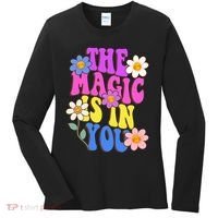 The Magic Is In You Floral Groovy Cute Women's Long Sleeve Shirt thumb 0