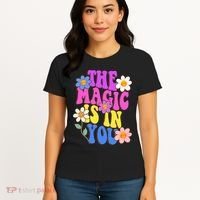 The Magic Is In You Floral Groovy Cute Women's T-Shirt thumb 4