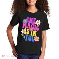 The Magic Is In You Floral Groovy Cute Kids T-Shirt thumb 2