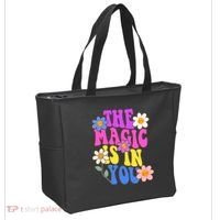 The Magic Is In You Floral Groovy Cute Tote Bag thumb 2