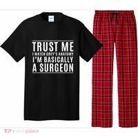 Trust Me I'm Basically A Surgeon Gift Funny Medical Tv Drama Gift Pajama Set thumb 0