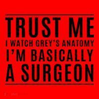 Trust Me I'm Basically A Surgeon Gift Funny Medical Tv Drama Gift Santa Hat thumb 1