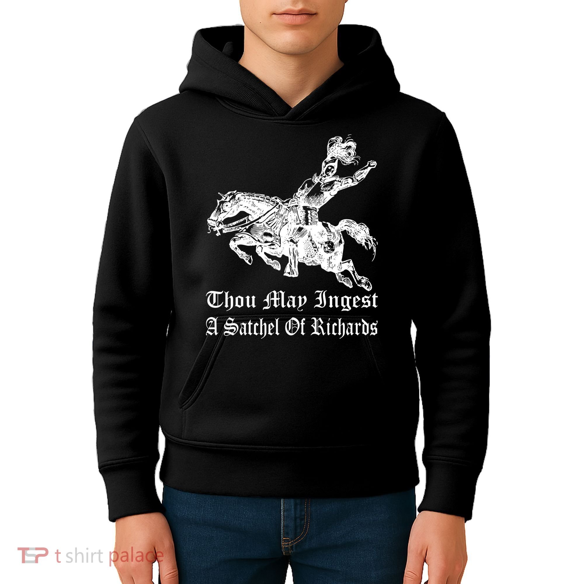 Thou May Ingest A Satchel Of Richards Kids Hoodie