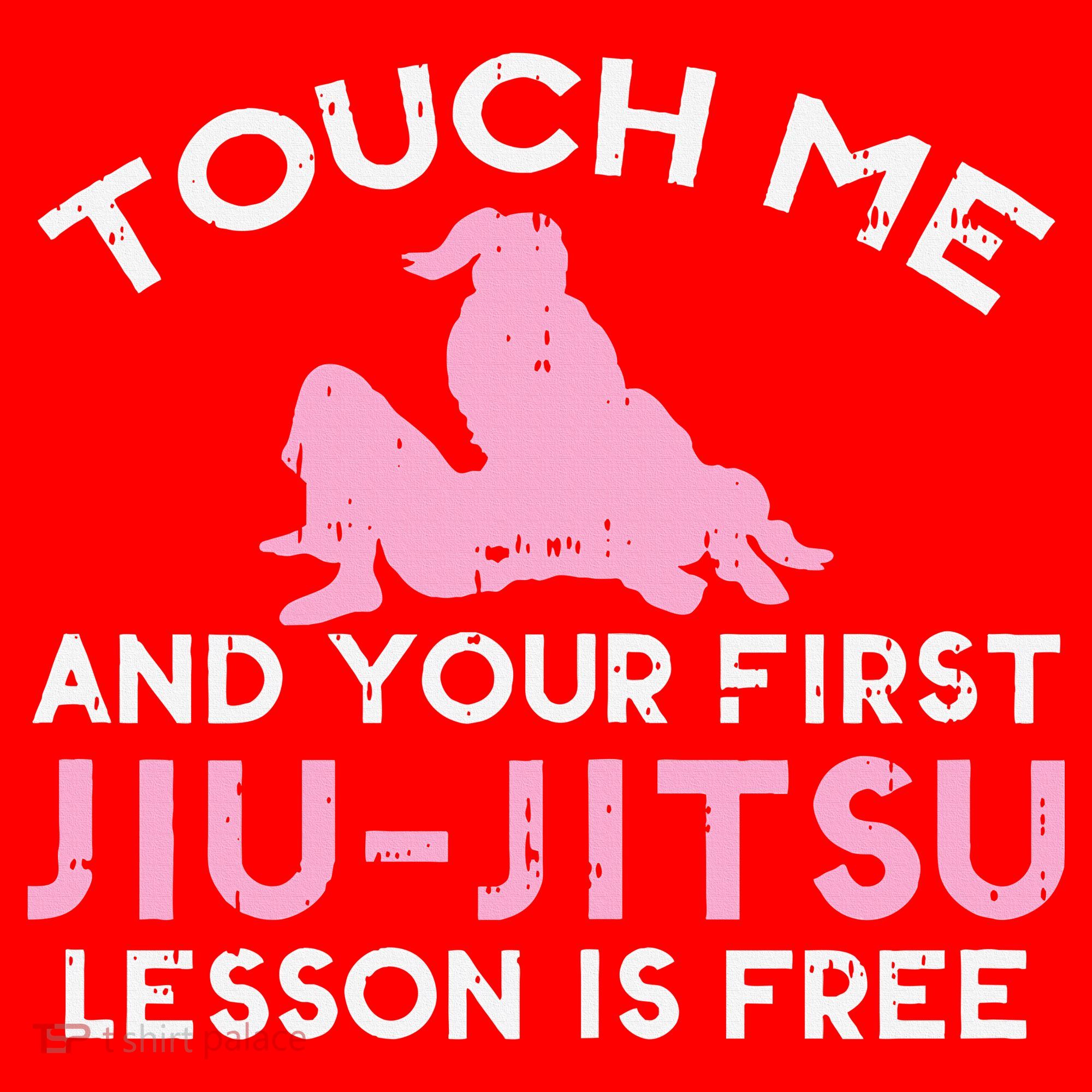 Touch Me Jiu Jitsu Lesson Free  Pink Martial Arts Gift Santa Hat