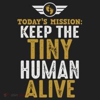 Today’s Mission Keep The Tiny Human Alive Proud New Father Beanie thumb 2