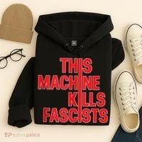 This Machine Kills Fascists Hoodie thumb 4