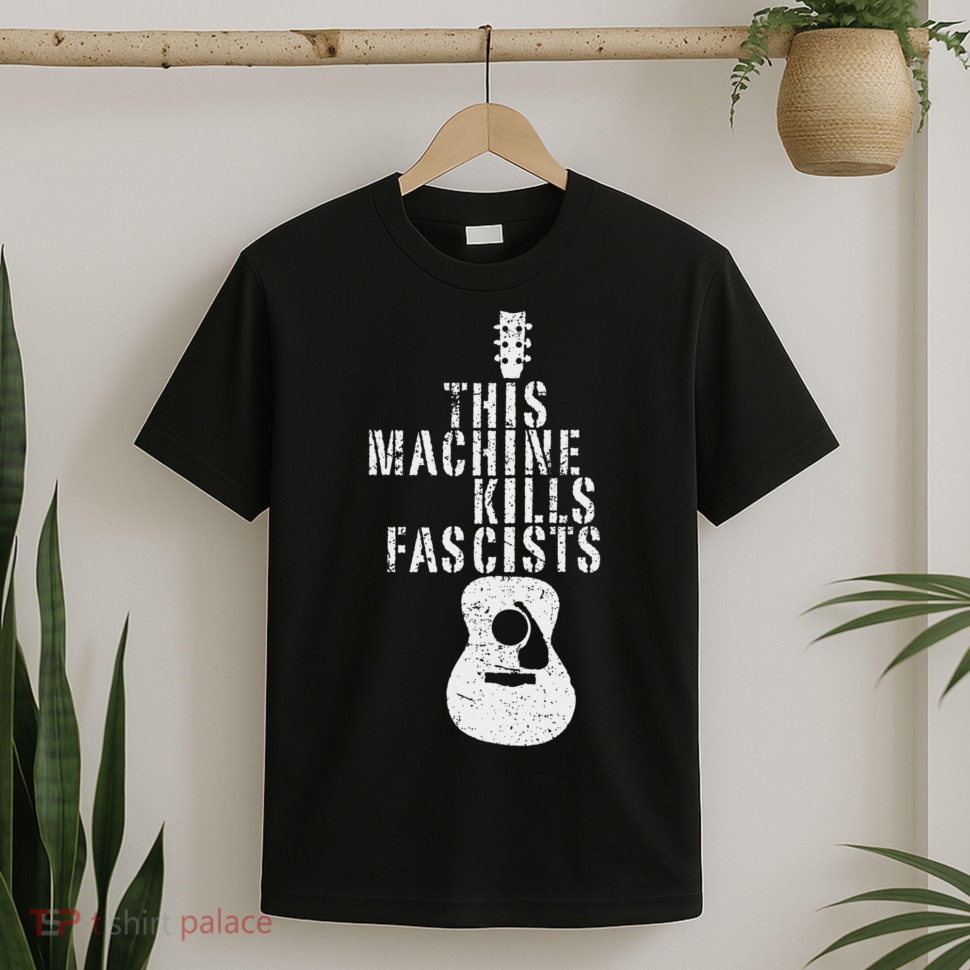 This Machines Kills Fascists Funny Guitar Music Lover T-Shirt