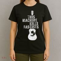 This Machines Kills Fascists Funny Guitar Music Lover T-Shirt thumb 4