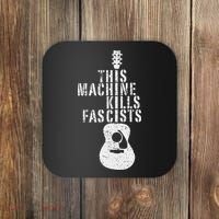 This Machines Kills Fascists Funny Guitar Music Lover Coaster thumb 0