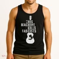 This Machines Kills Fascists Funny Guitar Music Lover Tank Top thumb 3