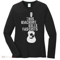 This Machines Kills Fascists Funny Guitar Music Lover Women's Long Sleeve Shirt thumb 0