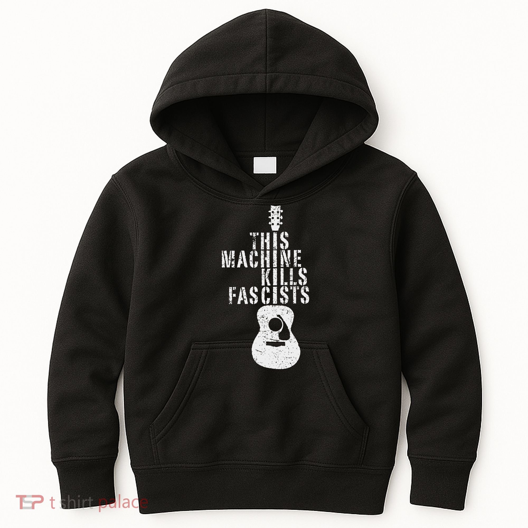 This Machines Kills Fascists Funny Guitar Music Lover Kids Hoodie