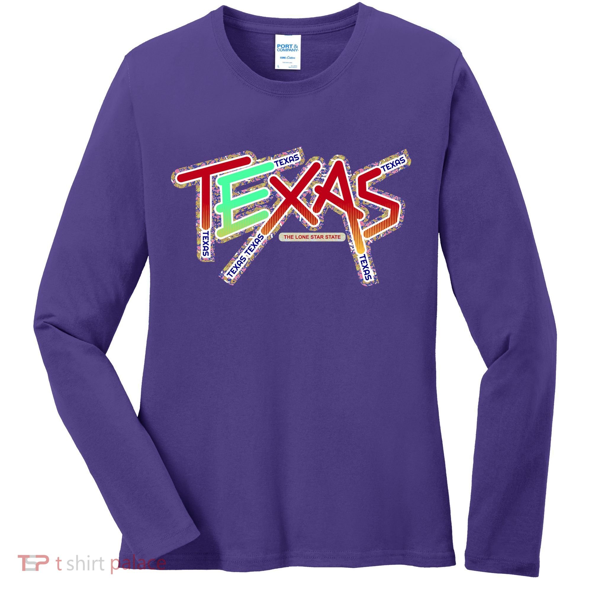 Texas Modern Logo Women's Long Sleeve Shirt