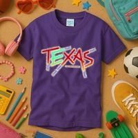 Texas Modern Logo Kids T-Shirt thumb 3
