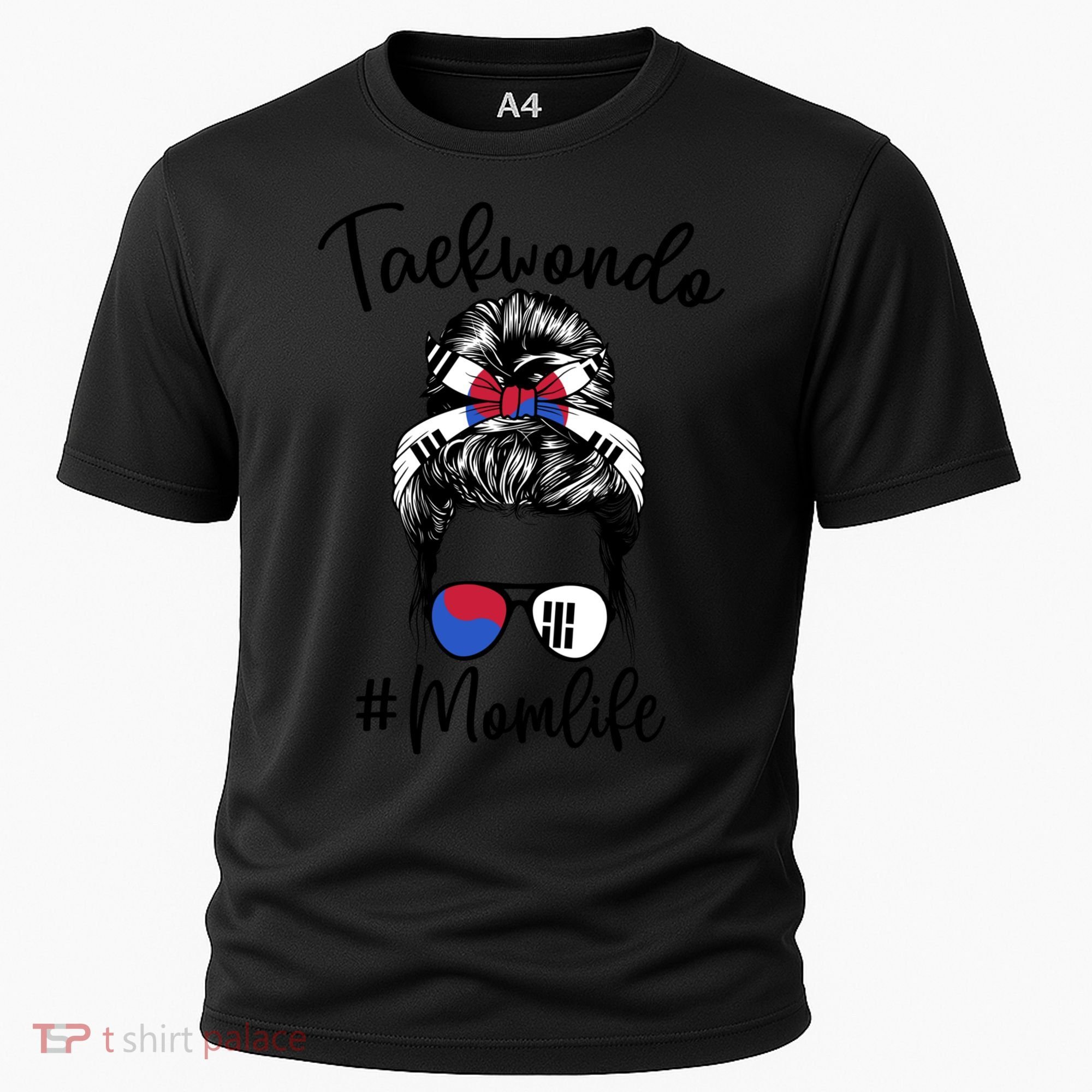 Taekwondo Mom Life Messy Hair Karate Moms Meaningful Gift Cooling Performance Crew T-Shirt