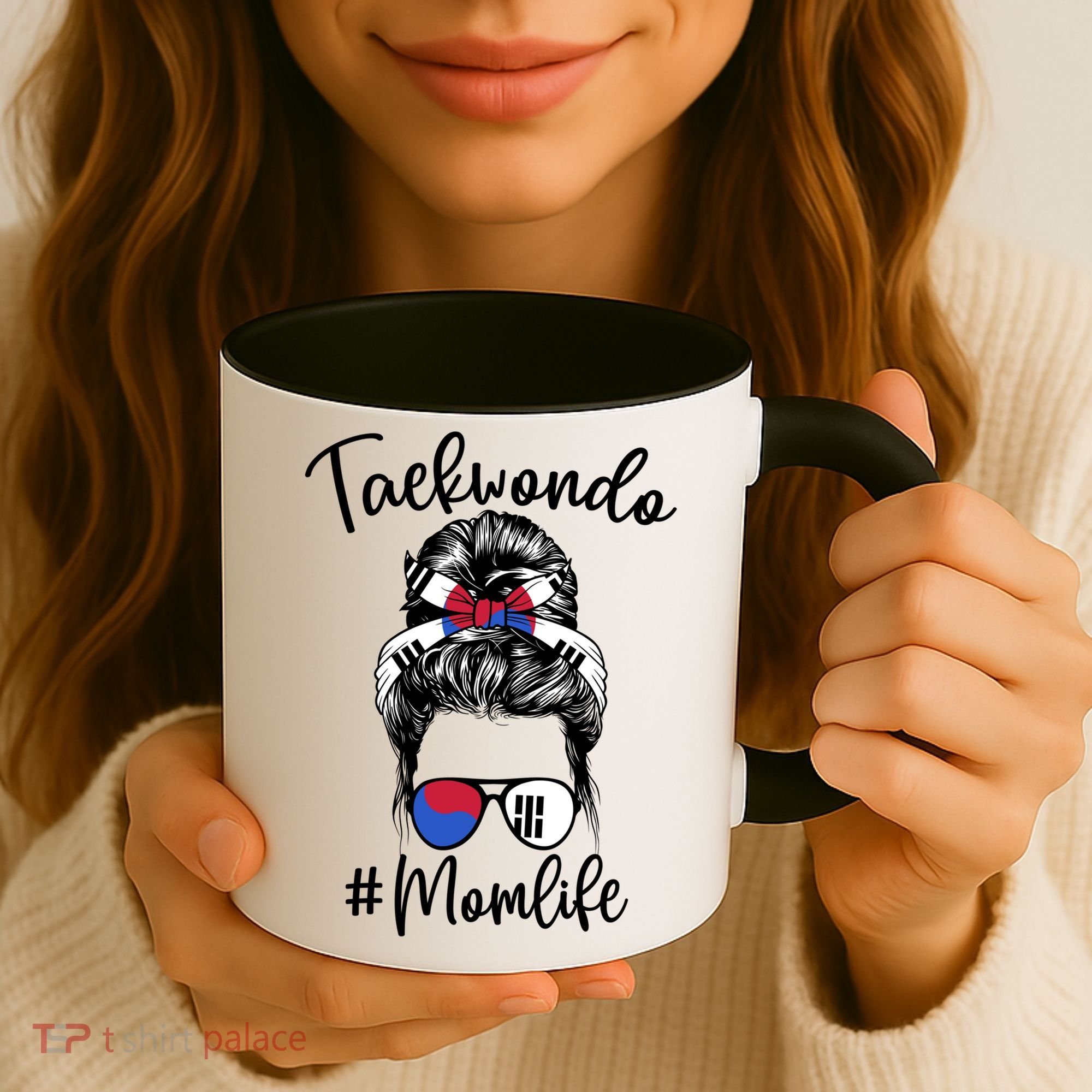Taekwondo Mom Life Messy Hair Karate Moms Meaningful Gift Coffee Mug