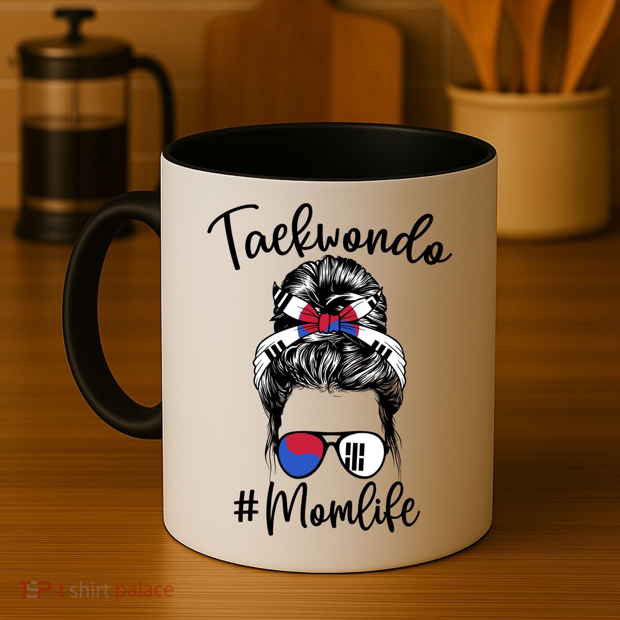 Taekwondo Mom Life Messy Hair Karate Moms Meaningful Gift Coffee Mug