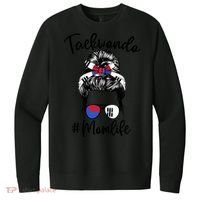 Taekwondo Mom Life Messy Hair Karate Moms Meaningful Gift V.I.T. Fleece Crew Sweatshirt thumb 0