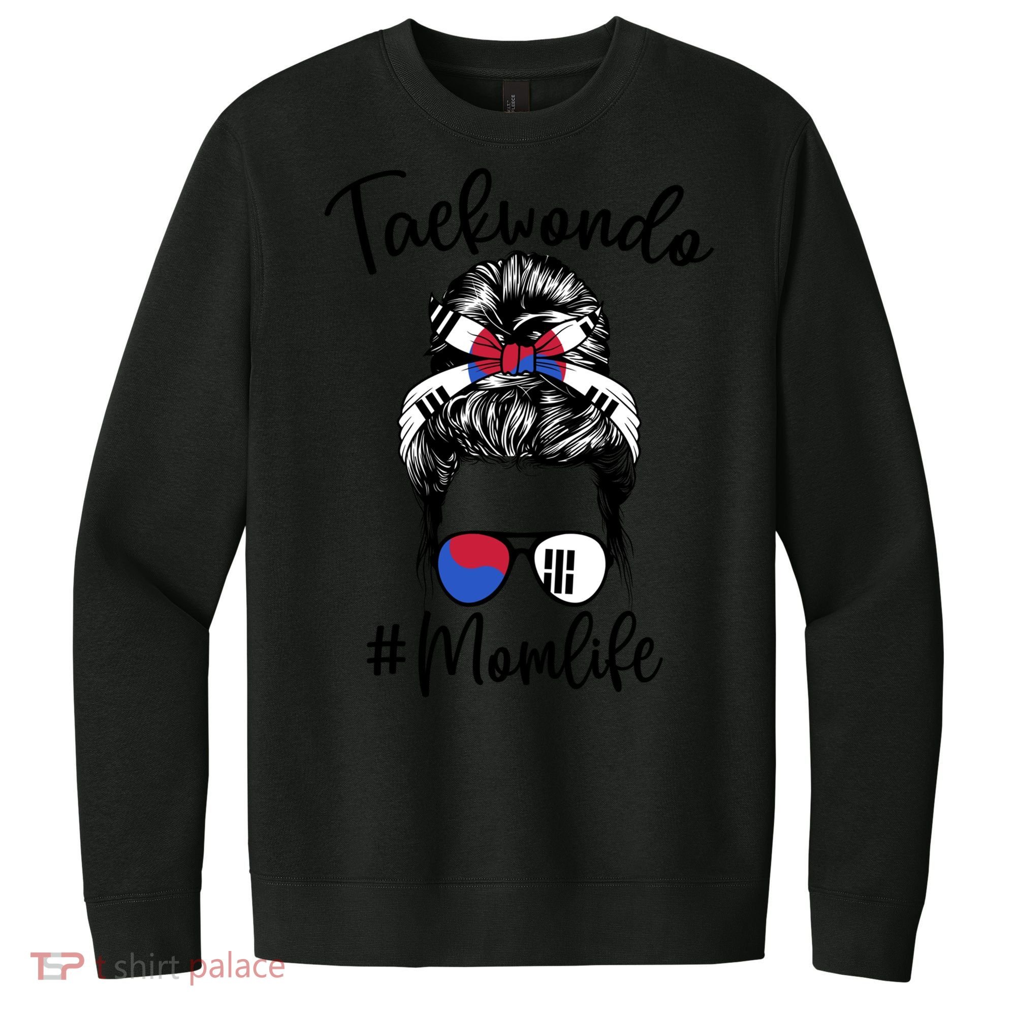 Taekwondo Mom Life Messy Hair Karate Moms Meaningful Gift V.I.T. Fleece Crew Sweatshirt
