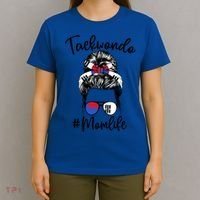 Taekwondo Mom Life Messy Hair Karate Moms Meaningful Gift T-Shirt thumb 4