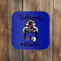 Taekwondo Mom Life Messy Hair Karate Moms Meaningful Gift Coaster thumb 0