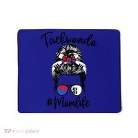 Taekwondo Mom Life Messy Hair Karate Moms Meaningful Gift Mousepad thumb 0