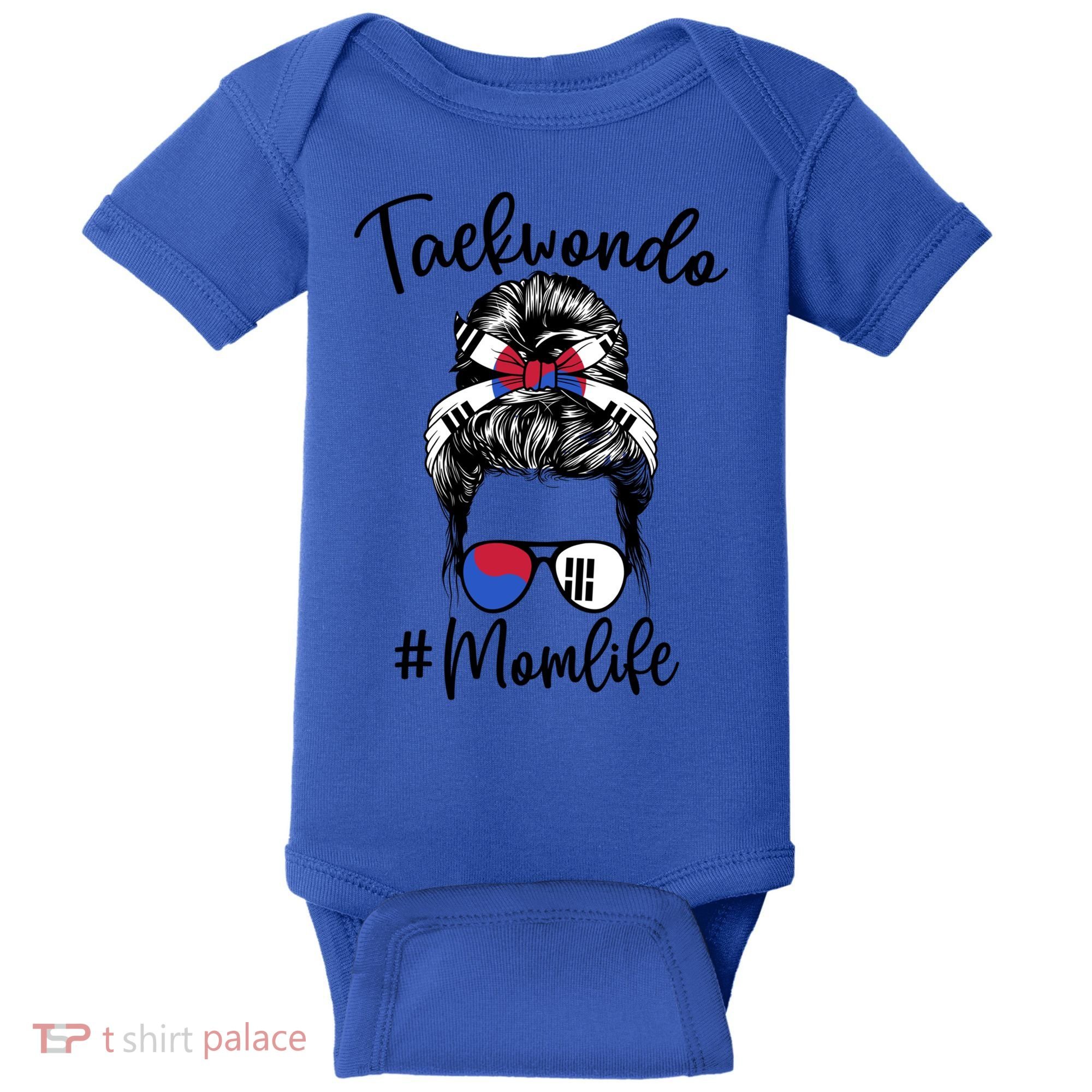 Taekwondo Mom Life Messy Hair Karate Moms Meaningful Gift Baby Bodysuit