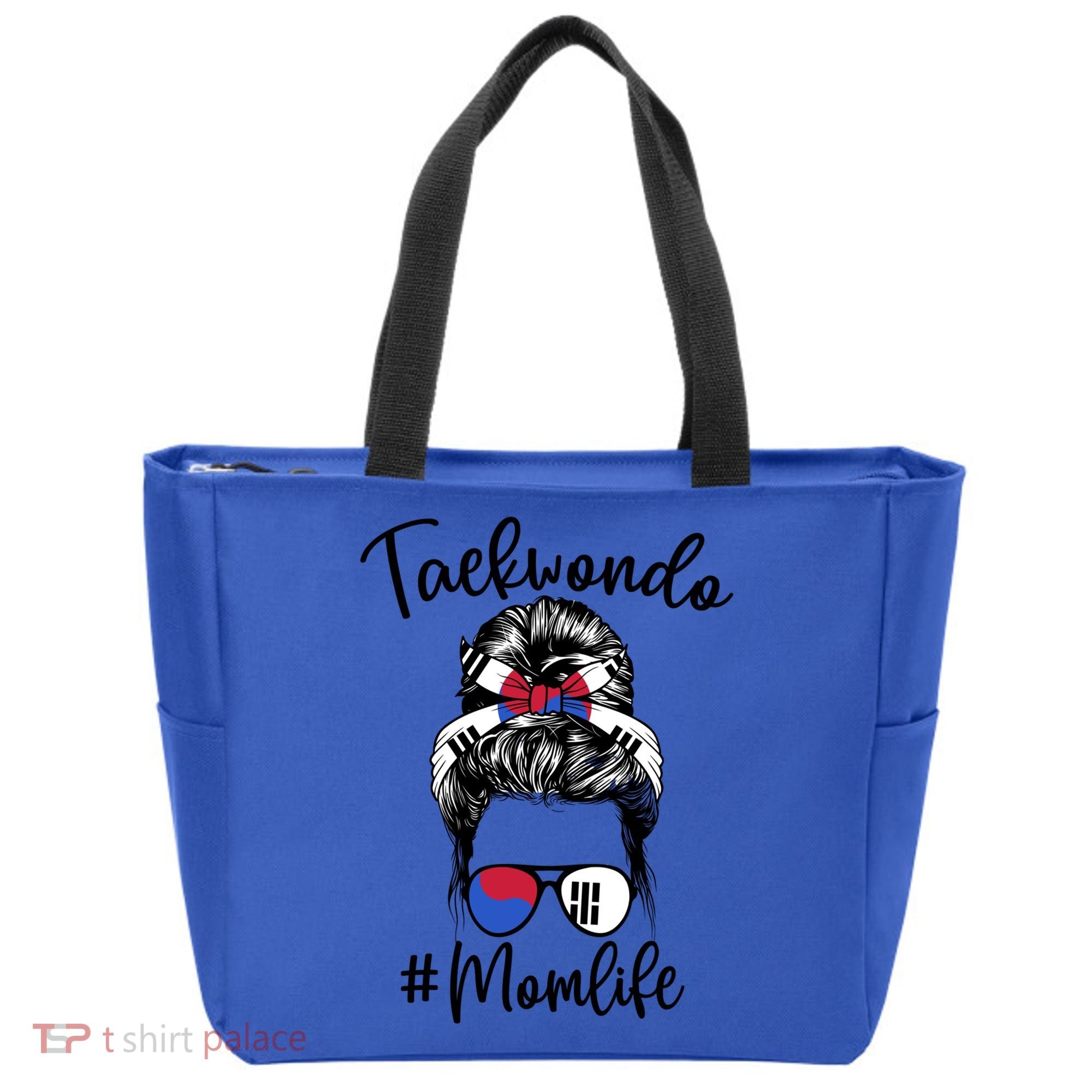 Taekwondo Mom Life Messy Hair Karate Moms Meaningful Gift Tote Bag