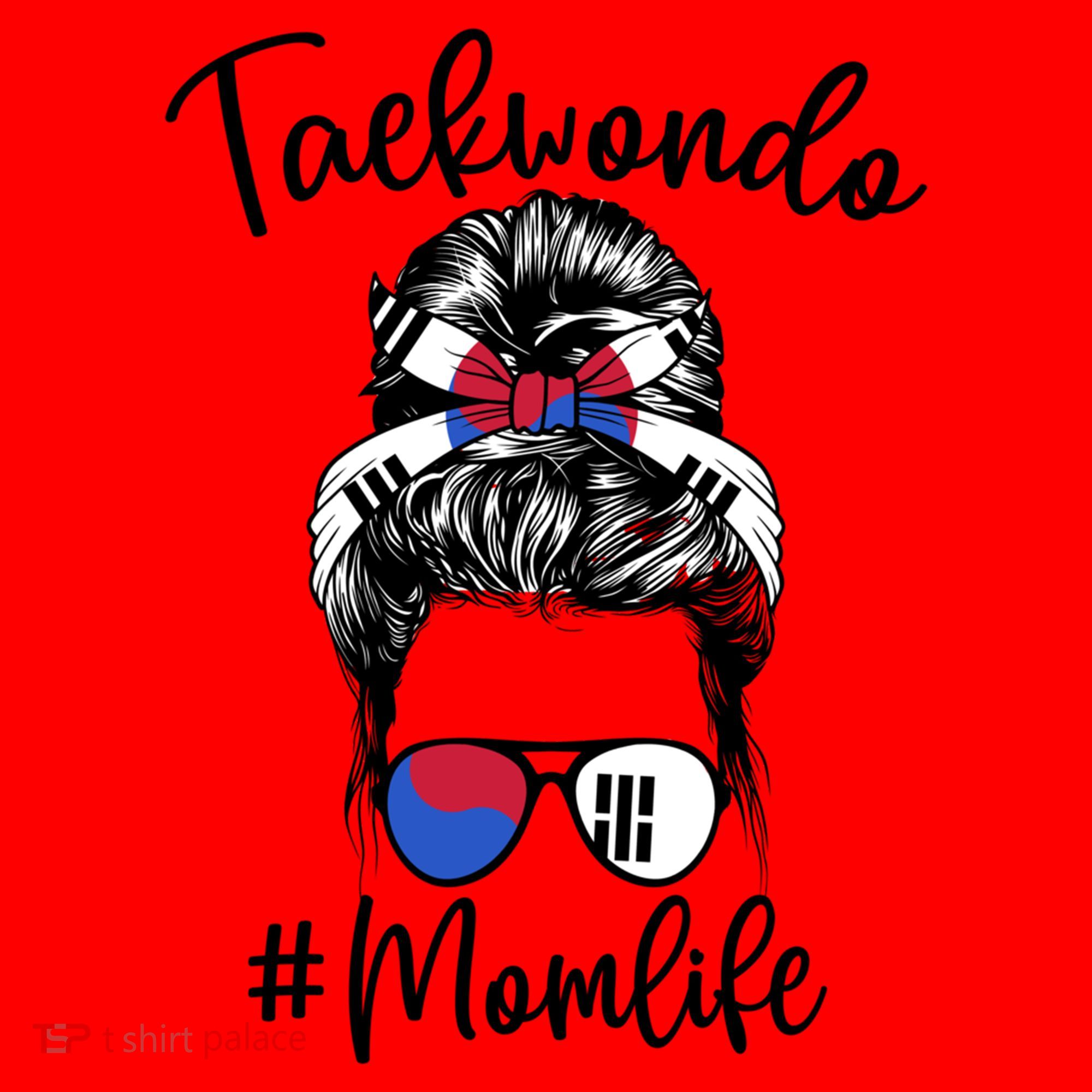 Taekwondo Mom Life Messy Hair Karate Moms Meaningful Gift Santa Hat