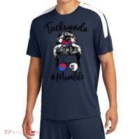 Taekwondo Mom Life Messy Hair Karate Moms Meaningful Gift Sport-Tek Competitor United Soccer Jersey thumb 0