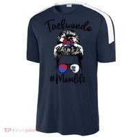 Taekwondo Mom Life Messy Hair Karate Moms Meaningful Gift Sport-Tek Competitor United Soccer Jersey thumb 2