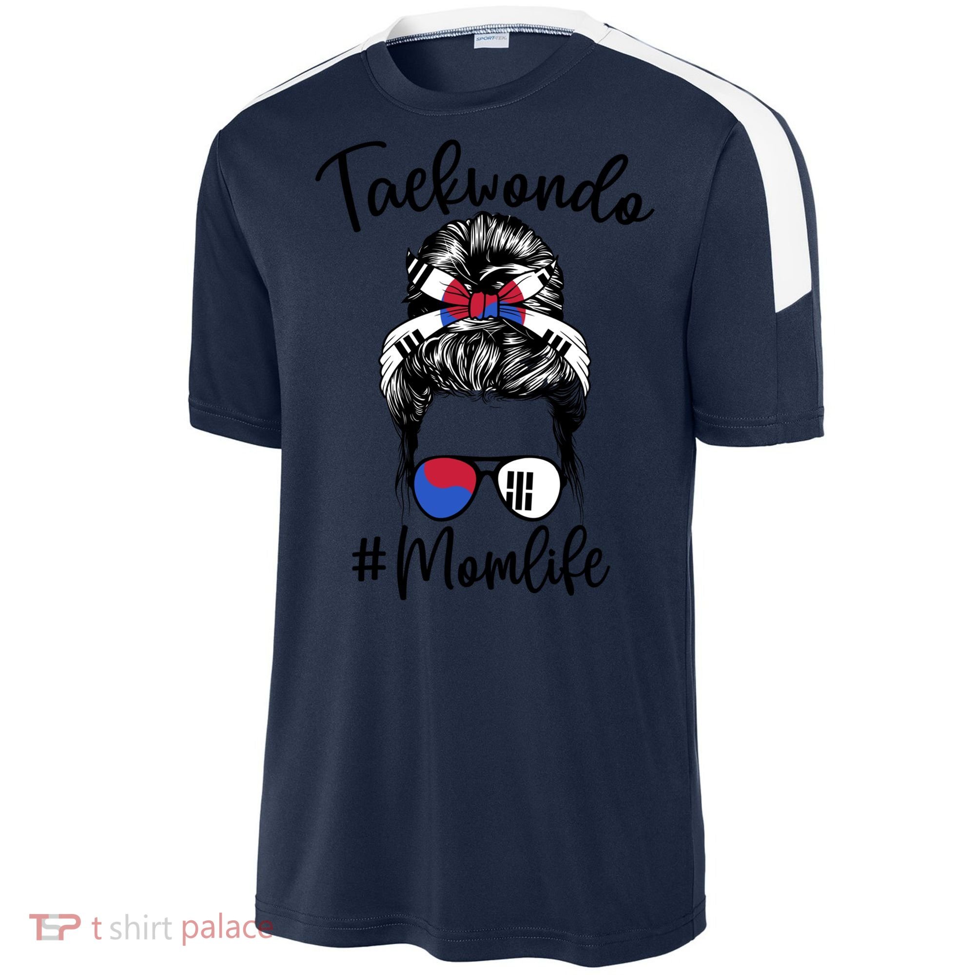 Taekwondo Mom Life Messy Hair Karate Moms Meaningful Gift Sport-Tek Competitor United Soccer Jersey