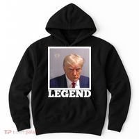 TRUMP MUGSHOT LEGEND President Trump 2024 Fulton Hoodie thumb 0