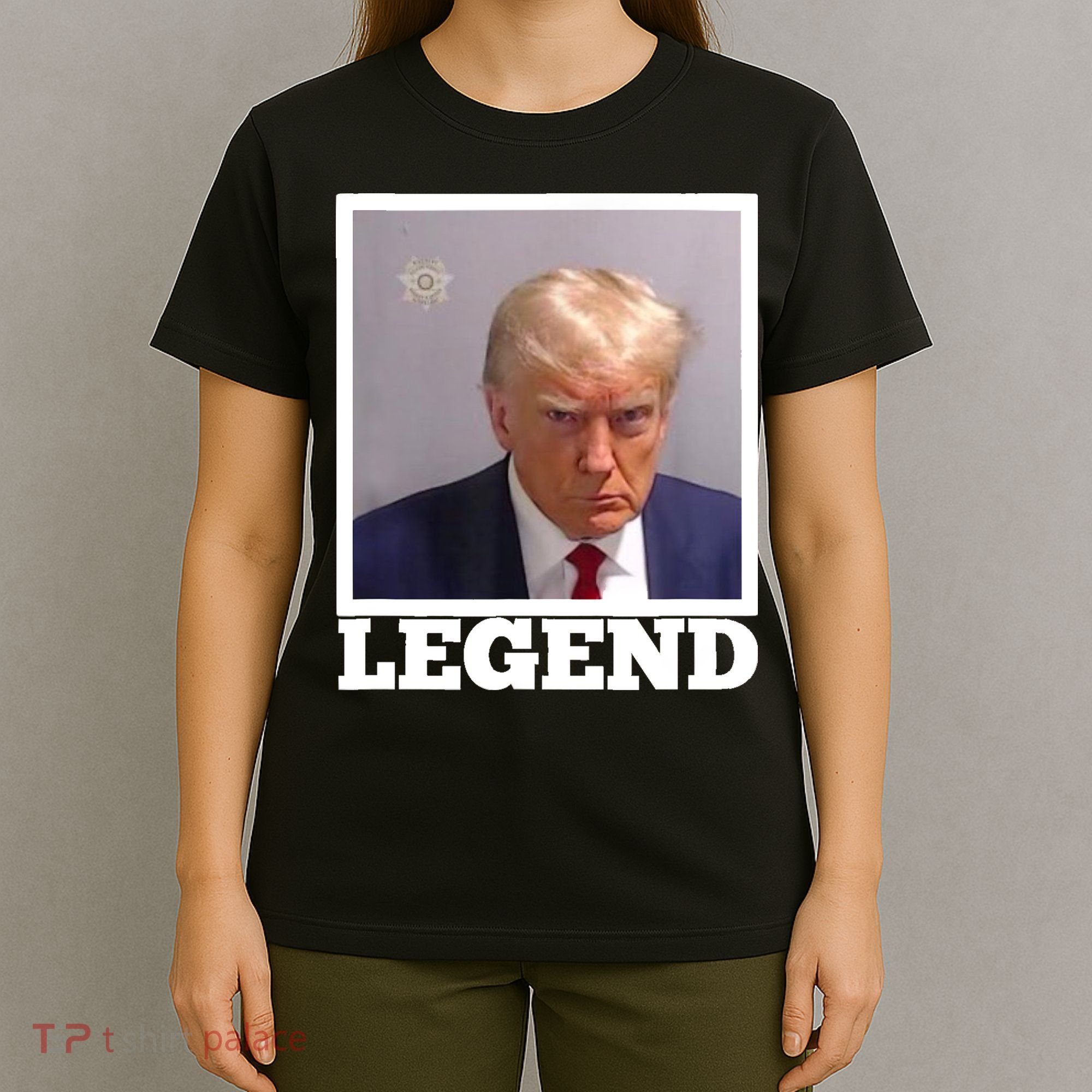 TRUMP MUGSHOT LEGEND President Trump 2024 Fulton T-Shirt