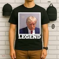 TRUMP MUGSHOT LEGEND President Trump 2024 Fulton T-Shirt thumb 6