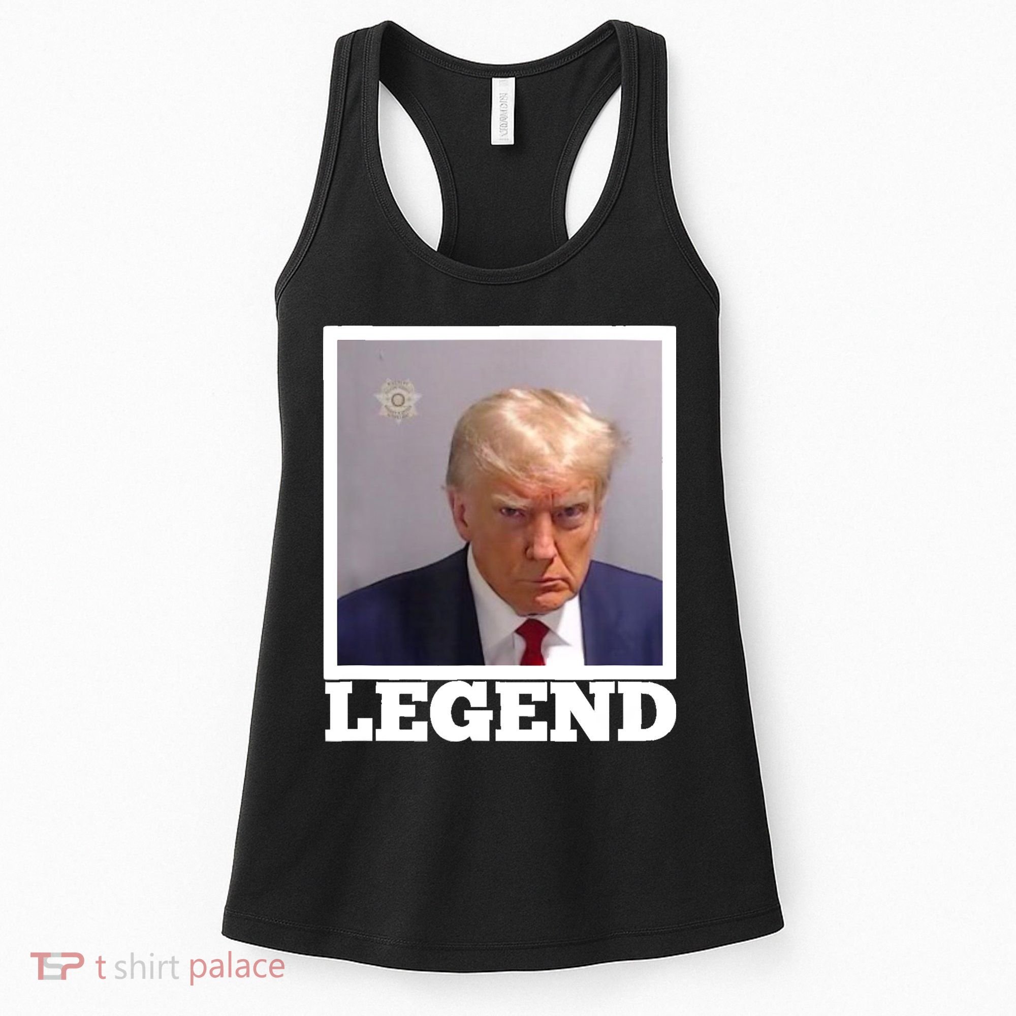TRUMP MUGSHOT LEGEND President Trump 2024 Fulton Women's Tank Top