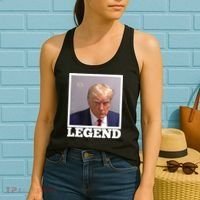 TRUMP MUGSHOT LEGEND President Trump 2024 Fulton Women's Tank Top thumb 2