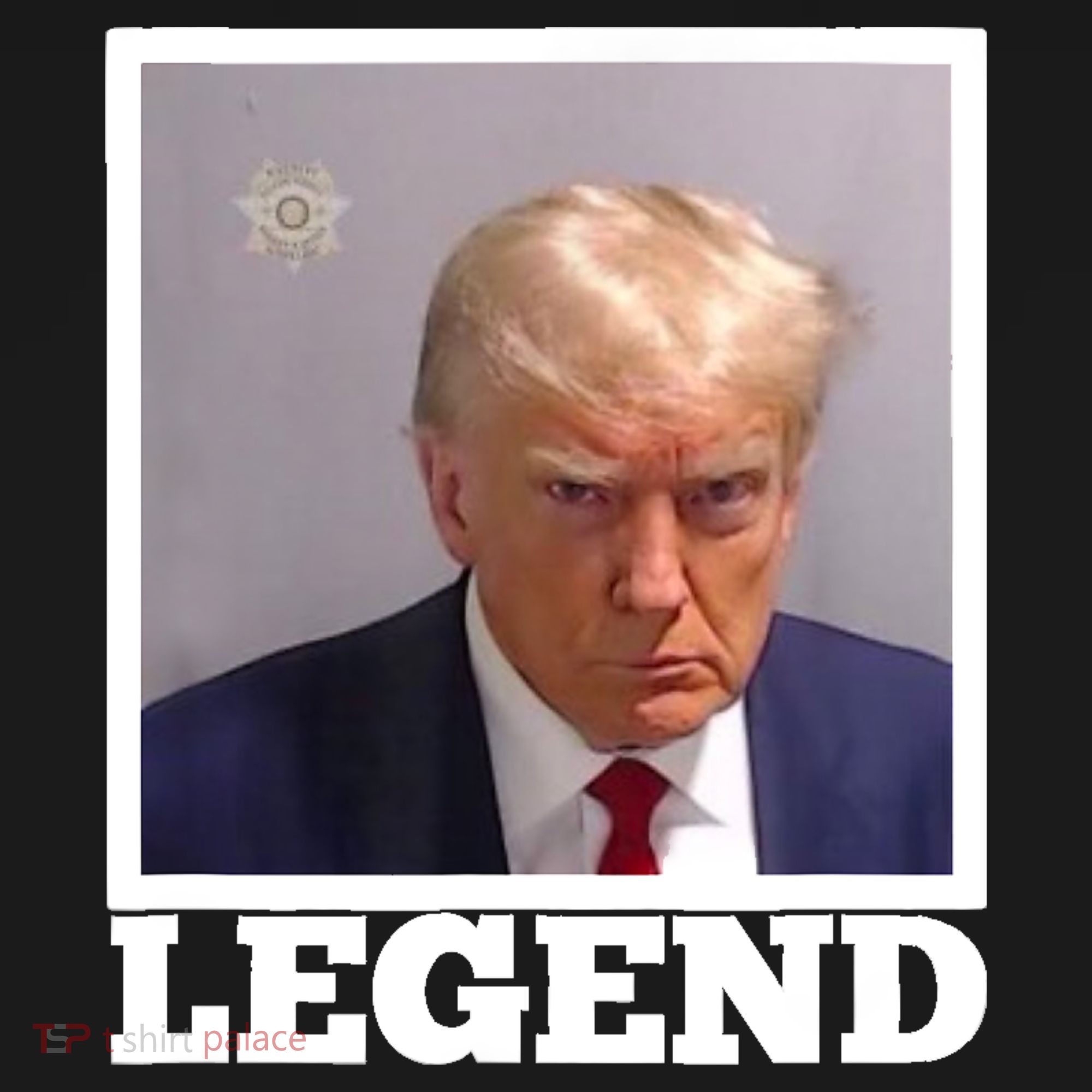 TRUMP MUGSHOT LEGEND President Trump 2024 Fulton Baby Bodysuit