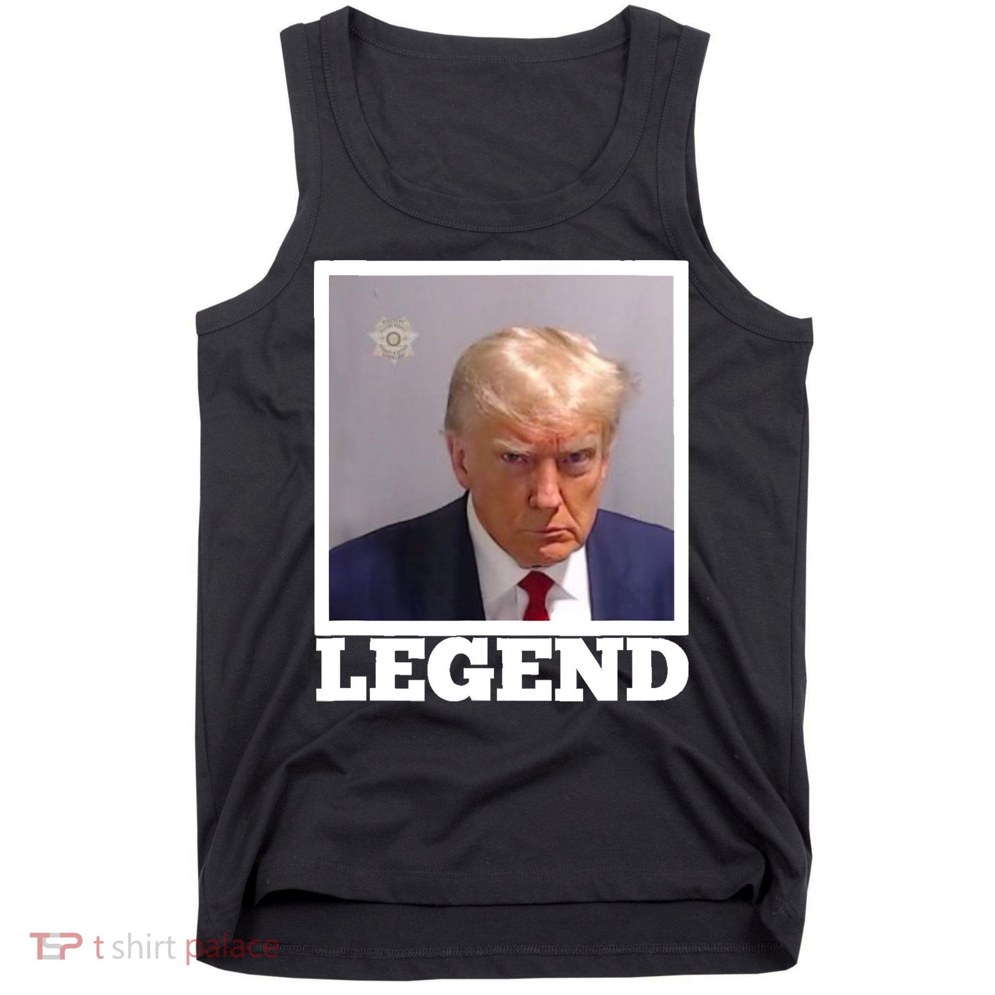 TRUMP MUGSHOT LEGEND President Trump 2024 Fulton Tank Top