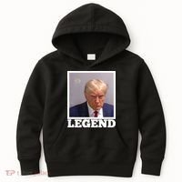 TRUMP MUGSHOT LEGEND President Trump 2024 Fulton Kids Hoodie thumb 0