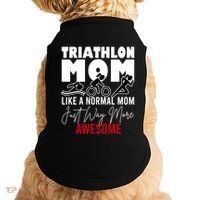 Triathlon Mom Like A Normal Mom But Way More Awesome Cute Gift Doggie Tank thumb 0