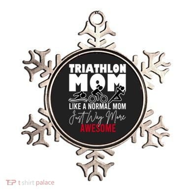 Triathlon Mom Like A Normal Mom But Way More Awesome Cute Gift Ornament